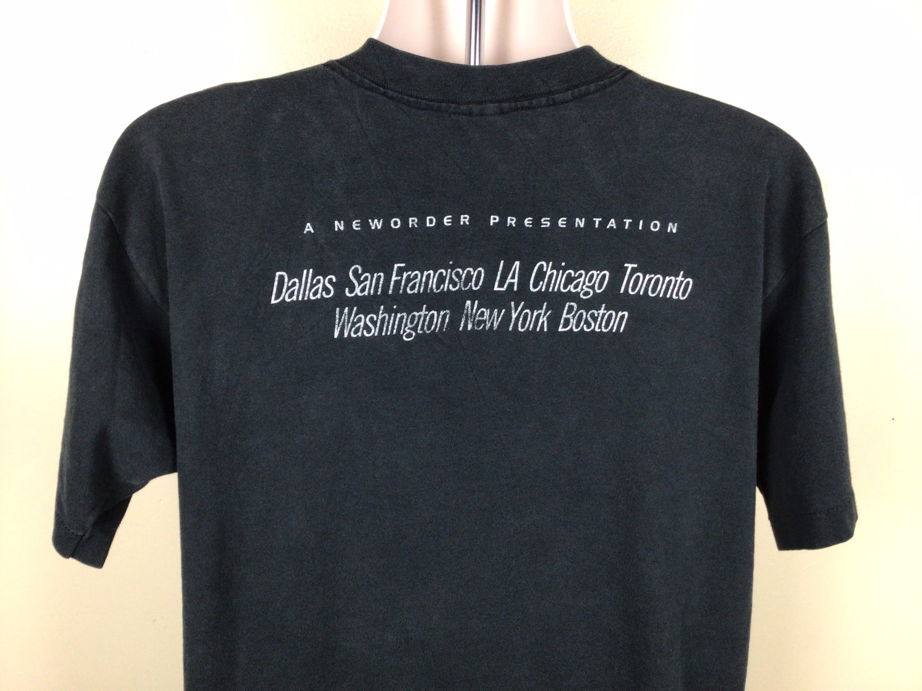 Vtg 1993 New Order Live From Republic Concert T-shirt Black Vtg 1993 New Order Live From Republic Concert T-shirt Black