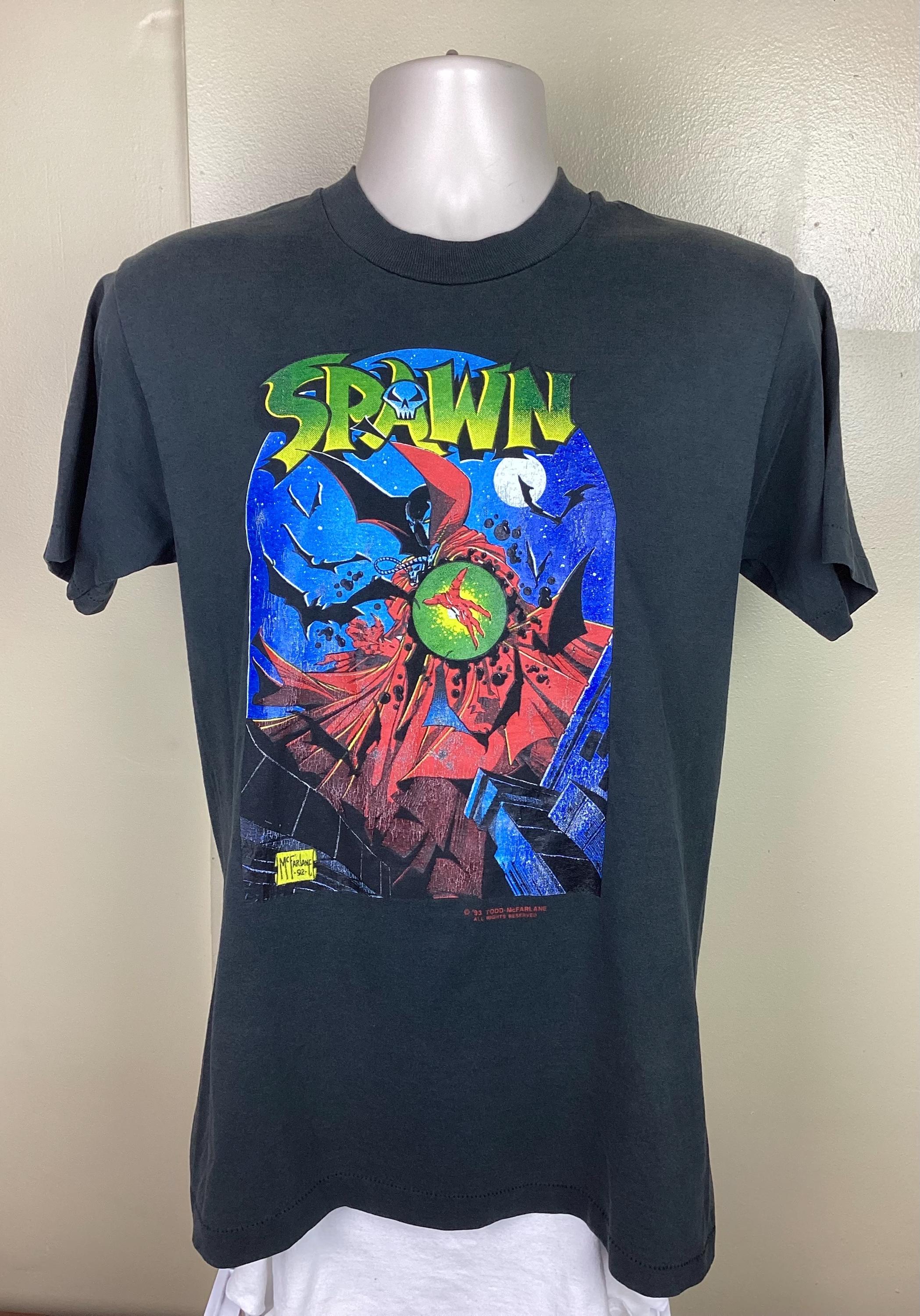 Vtg 1993 Spawn T-shirt Black M Todd Mcfarlane Image Comics Comic