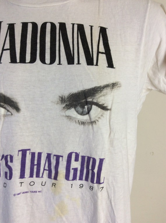 Vtg 1987 Madonna Who's That Girl Concert T-Shirt … - image 4