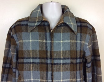 USA製 70's Vintage Woolrich Blanket JKT Vintage Woolrich Mens Large Southwest Navajo Wool Blanket