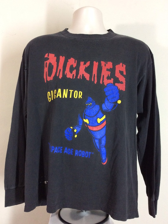 Vtg 1994 The Dickies Gigantor Concert T-Shirt Bla… - image 2