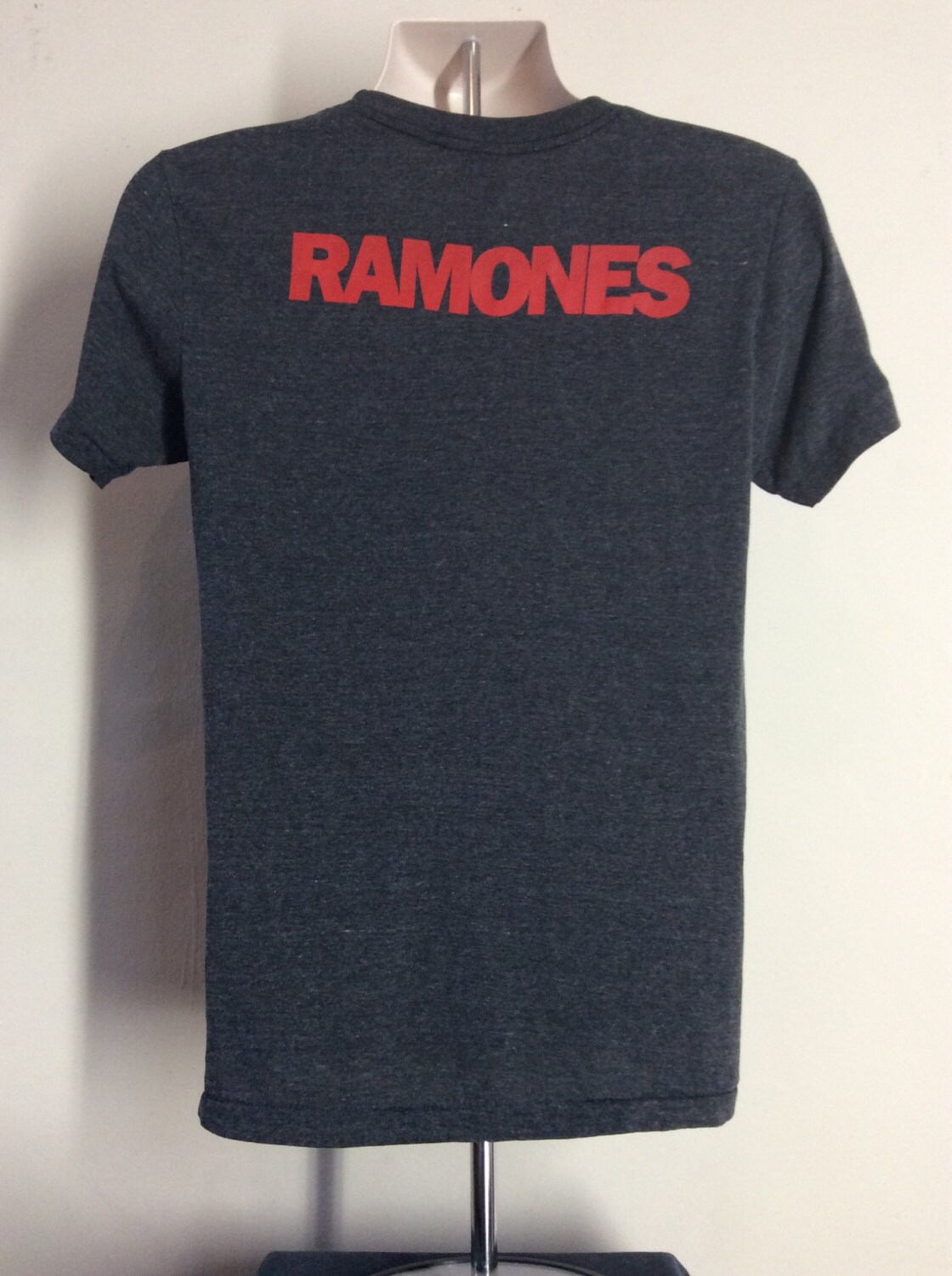 Vtg 80s the Ramones Gabba Gabba Hey T-shirt Gray M Punk Rock
