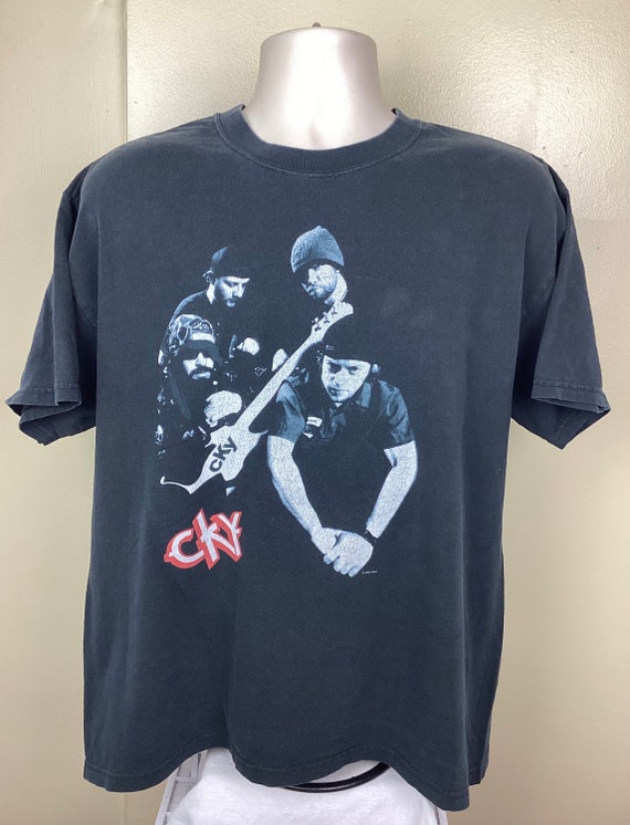 doublet anonymous sign printed t-shirt Vtg 2004 CKY Silence is Deafening T-shirt Black L Y2K