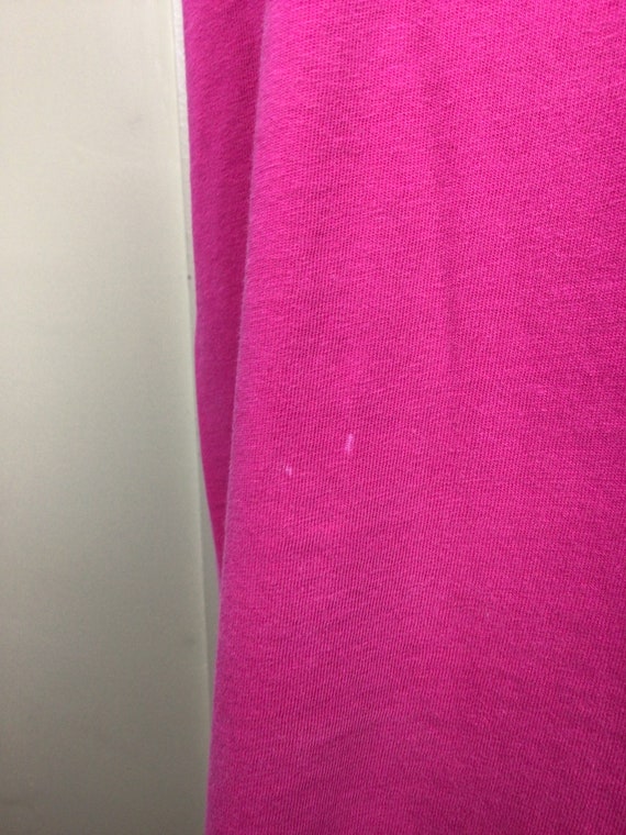 Vtg Early 90s Hanes Plain Pink T-Shirt XXL Blank … - image 5