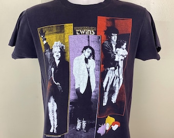 Vtg 1988 U2 Rattle and Hum T-shirt Black L 80s Bono Edge New Wave