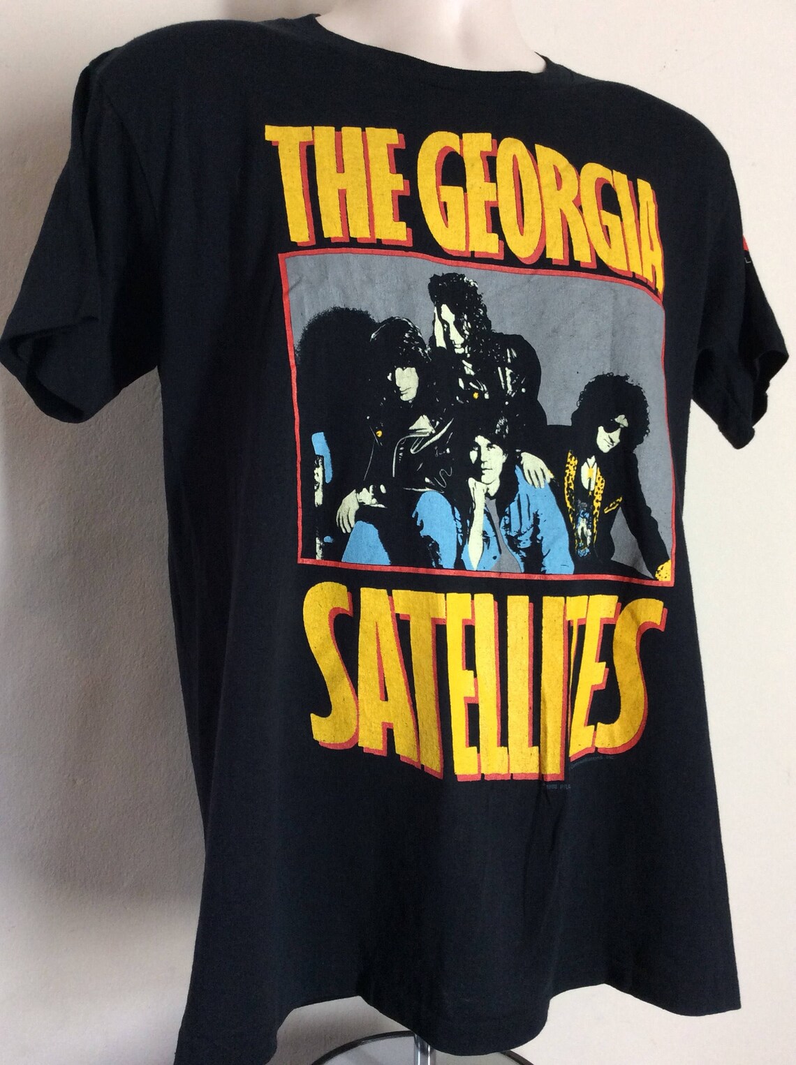 Vtg 1988 The Satellites TShirt Black M/L 80s Southern Etsy