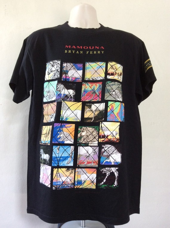 Vtg 1994 Bryan Ferry Mamouna Concert T-Shirt Blac… - image 1