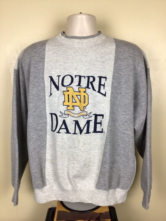 Notre dame embroidered sweatshirt top