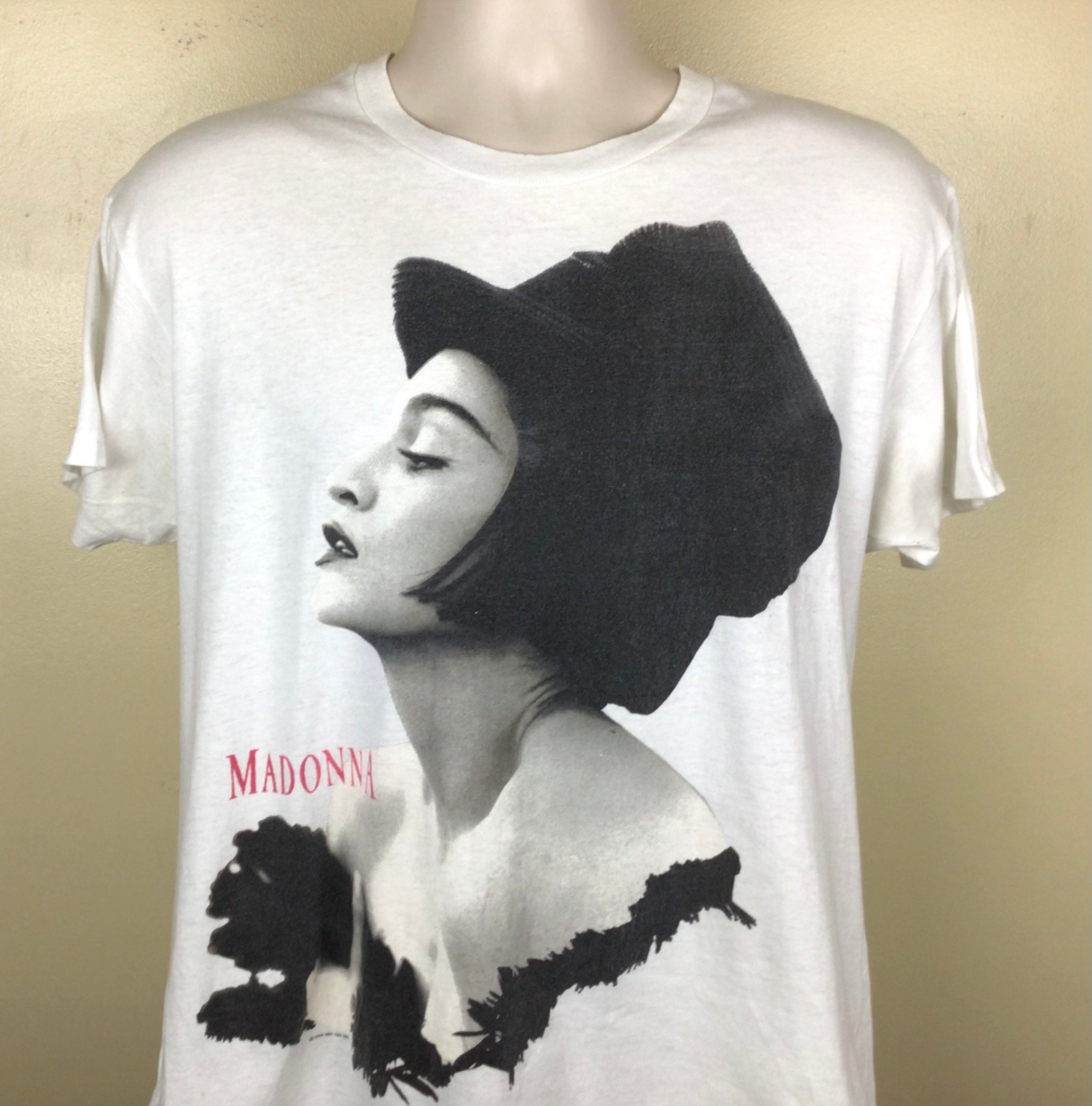 Discover Vtg 1990 Madonna Blond Ambition Tour Concert T-Shirt