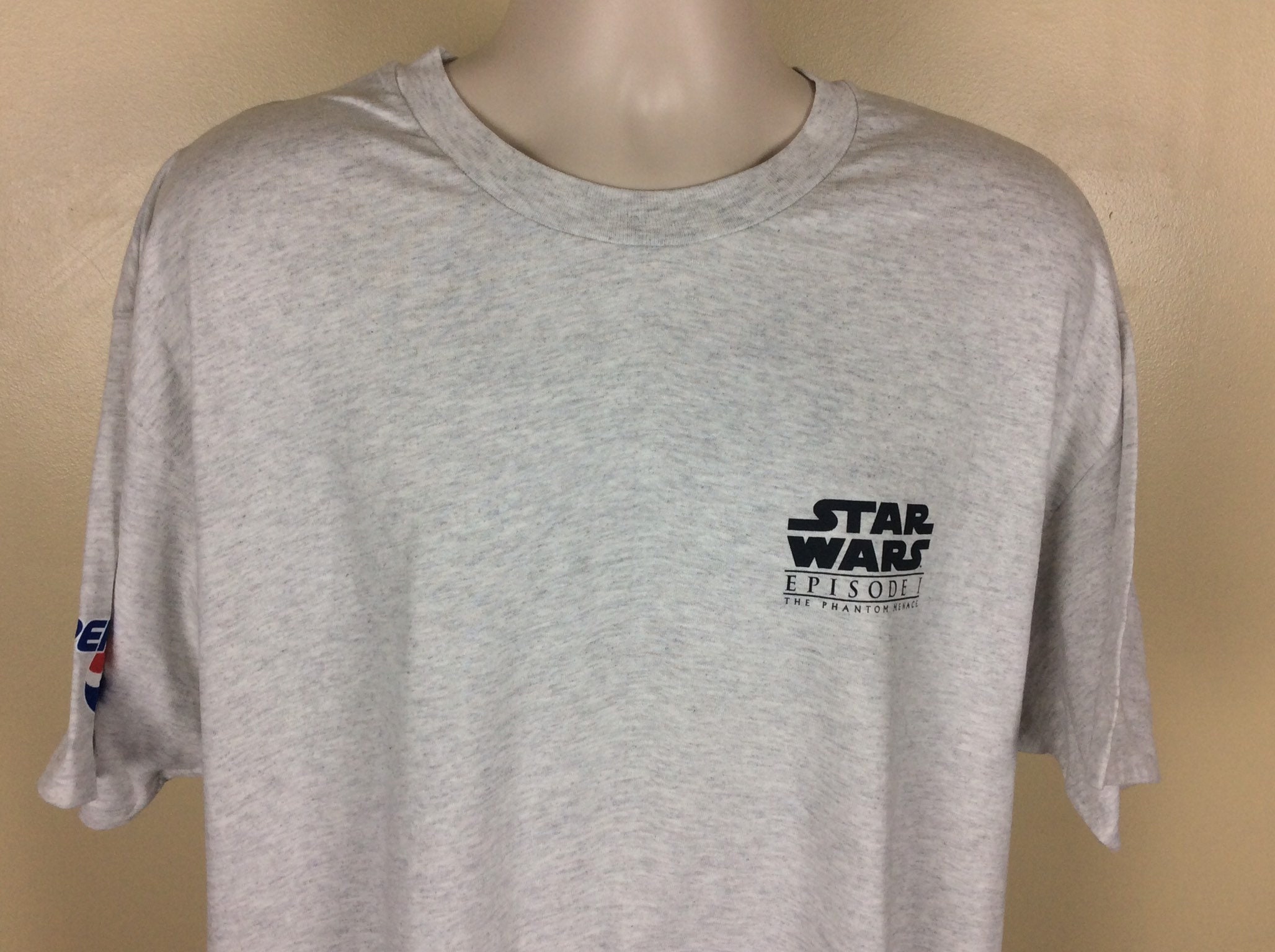 Vtg 1999 Star Wars Episode I the Phantom Menace T-shirt Heather