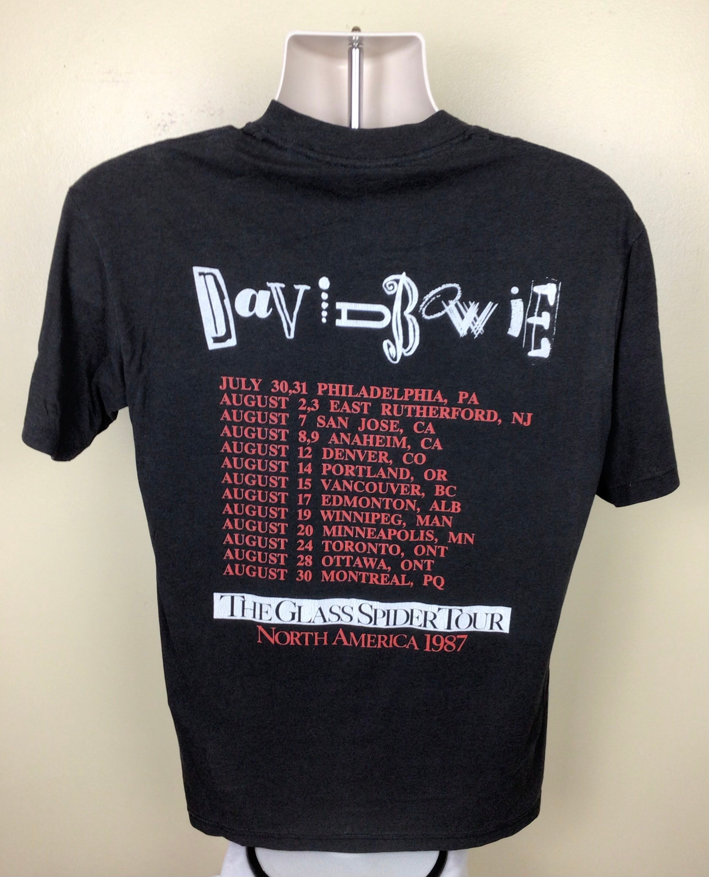 ミュージシャン DAVID BOWIE Glass Spider Tour Tee 1987s DAVID BOWIE Glass Spider Tour Tee 1987s - メルカリ