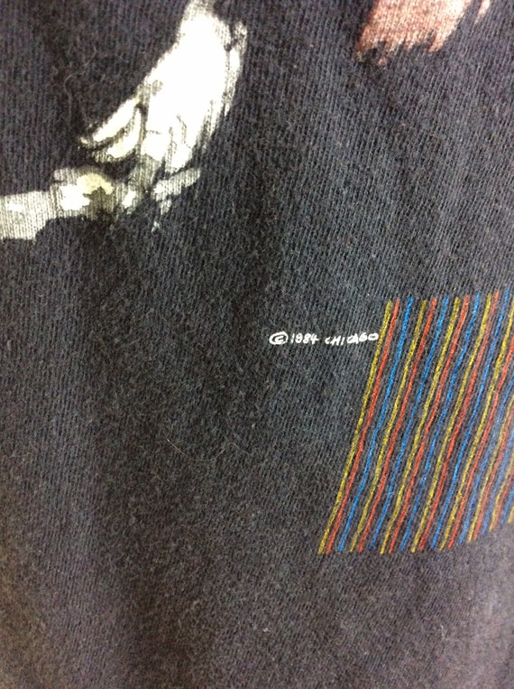 Vtg 1985 Chicago Concert T-Shirt Black XS/S 80s Y… - image 5
