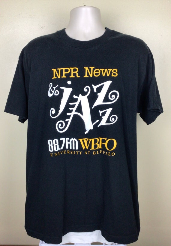 Vtg 90s WBFO 88.7 National Public Radio T-Shirt B… - image 2