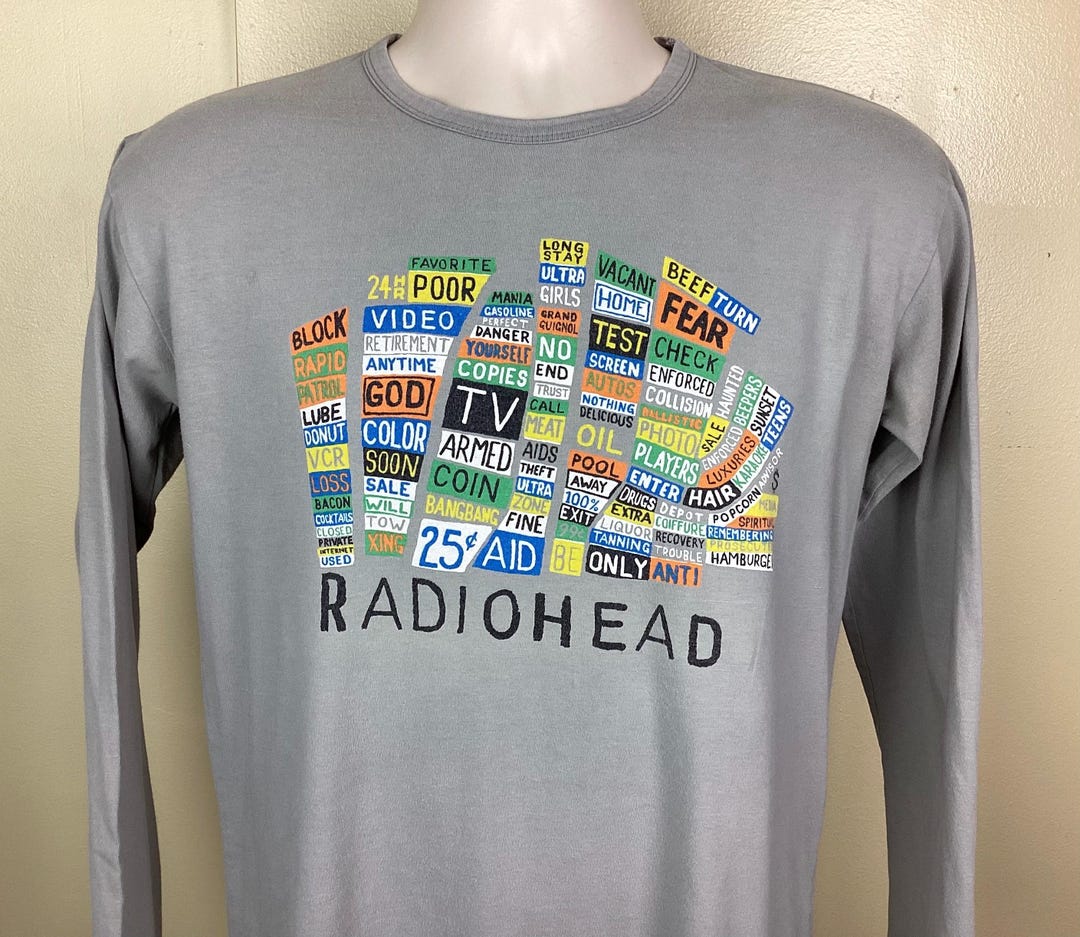 Vtg 2003 Radiohead Hail to the Thief Long Sleeve T-shirt