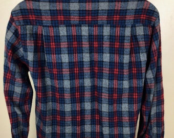 VTG jaren '70 jaren '80 Sears Kings Road Wool Blend Flannel