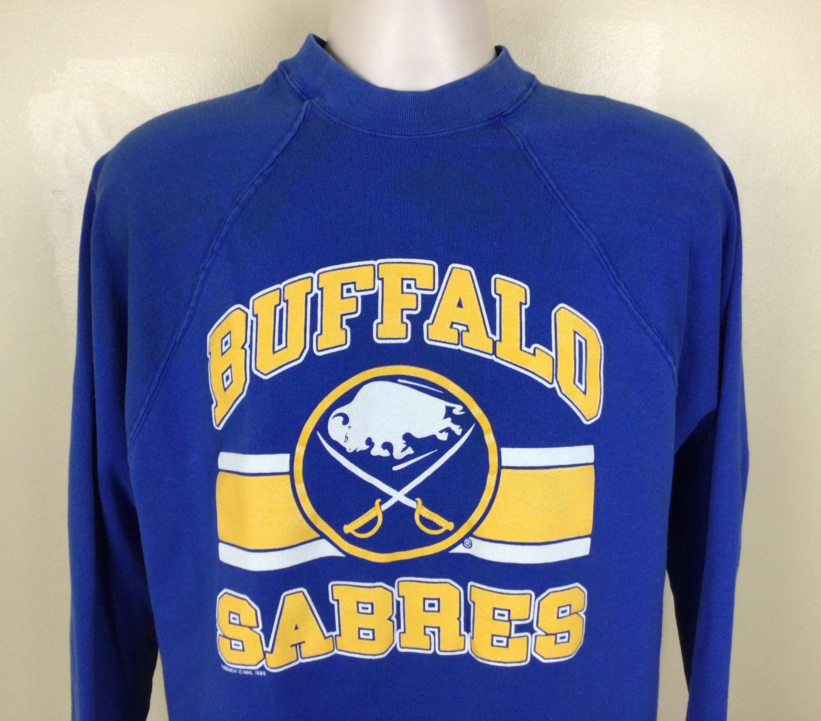 Personalized Buffalo Sabres 80s 90s Home Vintage NHL Throwback