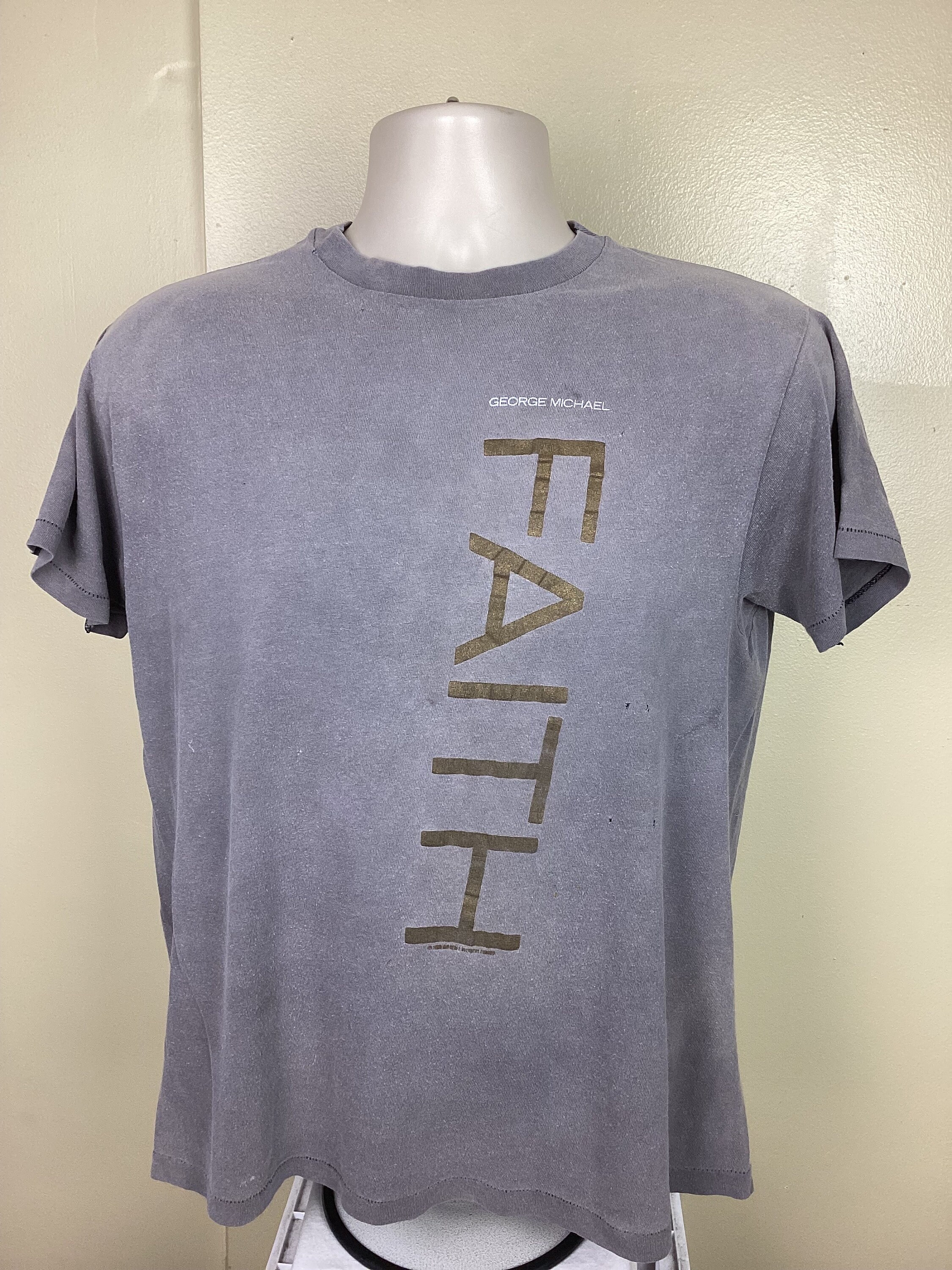 E MICHAEL THE FAITH TOUR Tシャツ　XXL Vintage George Michael Faith Tour T Shirt (Size L) — RootsBK