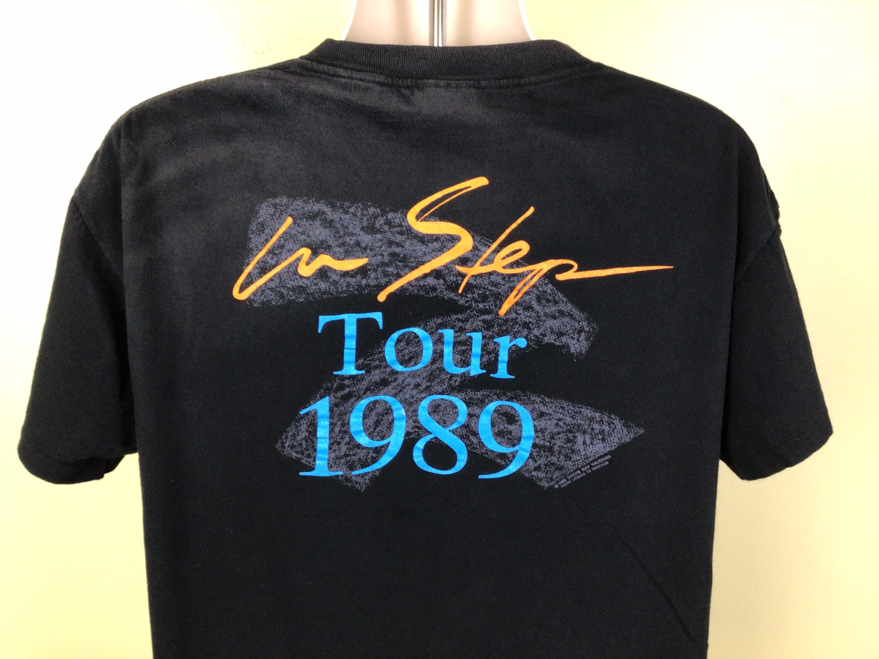 Stevie Ray Vaughan 1989 Tour Tシャツ 80s Vintage Stevie Ray Vaughan 1989 Double Trouble in Step