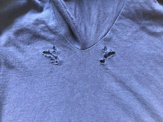 Vtg 80s Sneaker Advantage T-Shirt Blue XL William… - image 5