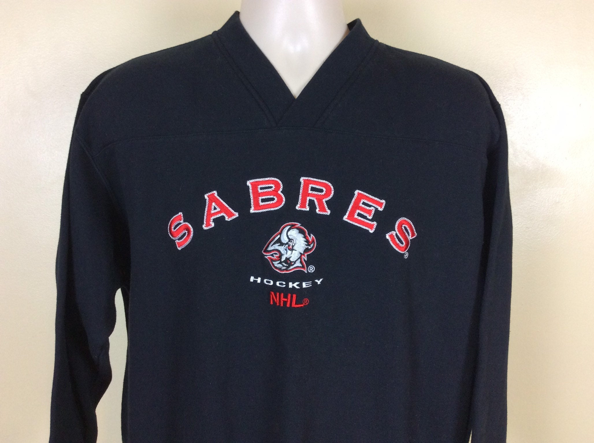 Buffalo Sabres GOAT HEAD Vintage 90's NHL Crewneck Sweatshirt