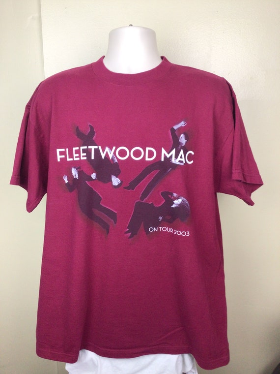 Vtg 2003 Fleetwood Mac Concert T-Shirt Burgundy M… - image 3