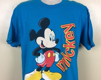 tシャツ CHDYLT220804 BLUE/MICKEYMOUSE/LSTシャツ/FACE(BLUE) レディース CHDYLT220804 BLUE/MICKEYMOUSE/LSTシャツ/FACE(BLUE)（Tシャツ