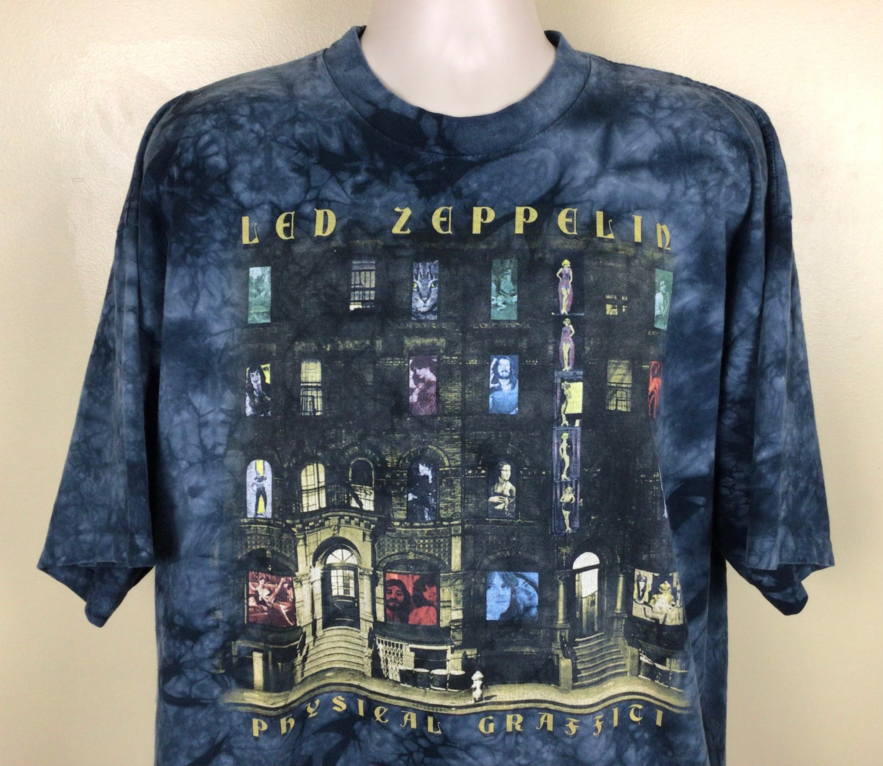 ミュージシャン 90's LED-ZEPPELIN T-shirt Vintage 90's Led Zeppelin II Album Cover T Shirt Size L (W