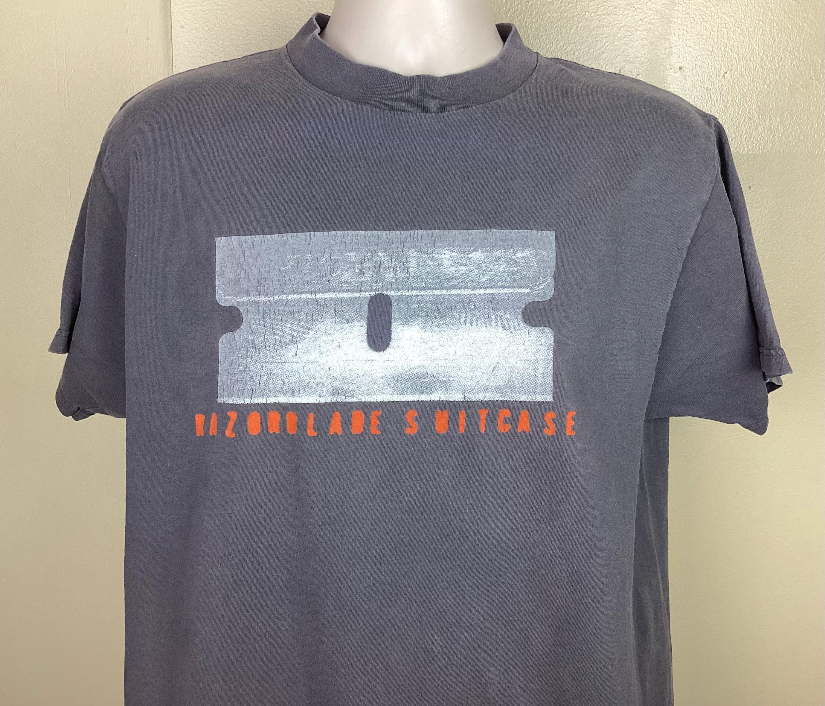 Vtg 90s Bush Razorblade Suitcase T-shirt Gray L Grunge Hard