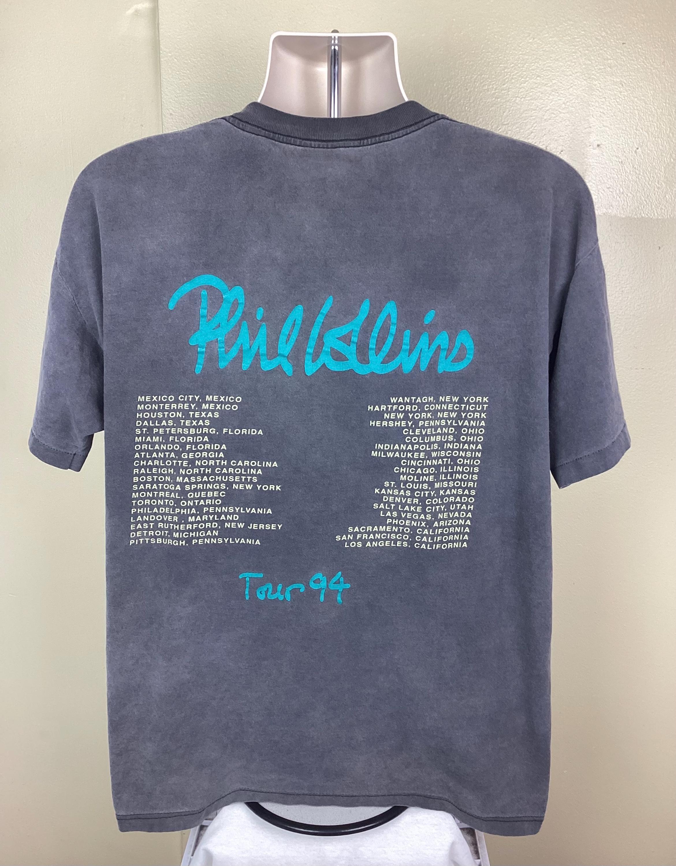 ヴィンテージ 1994 フィル・コリンズ コンサート Tシャツ 色あせ 黒 XL 