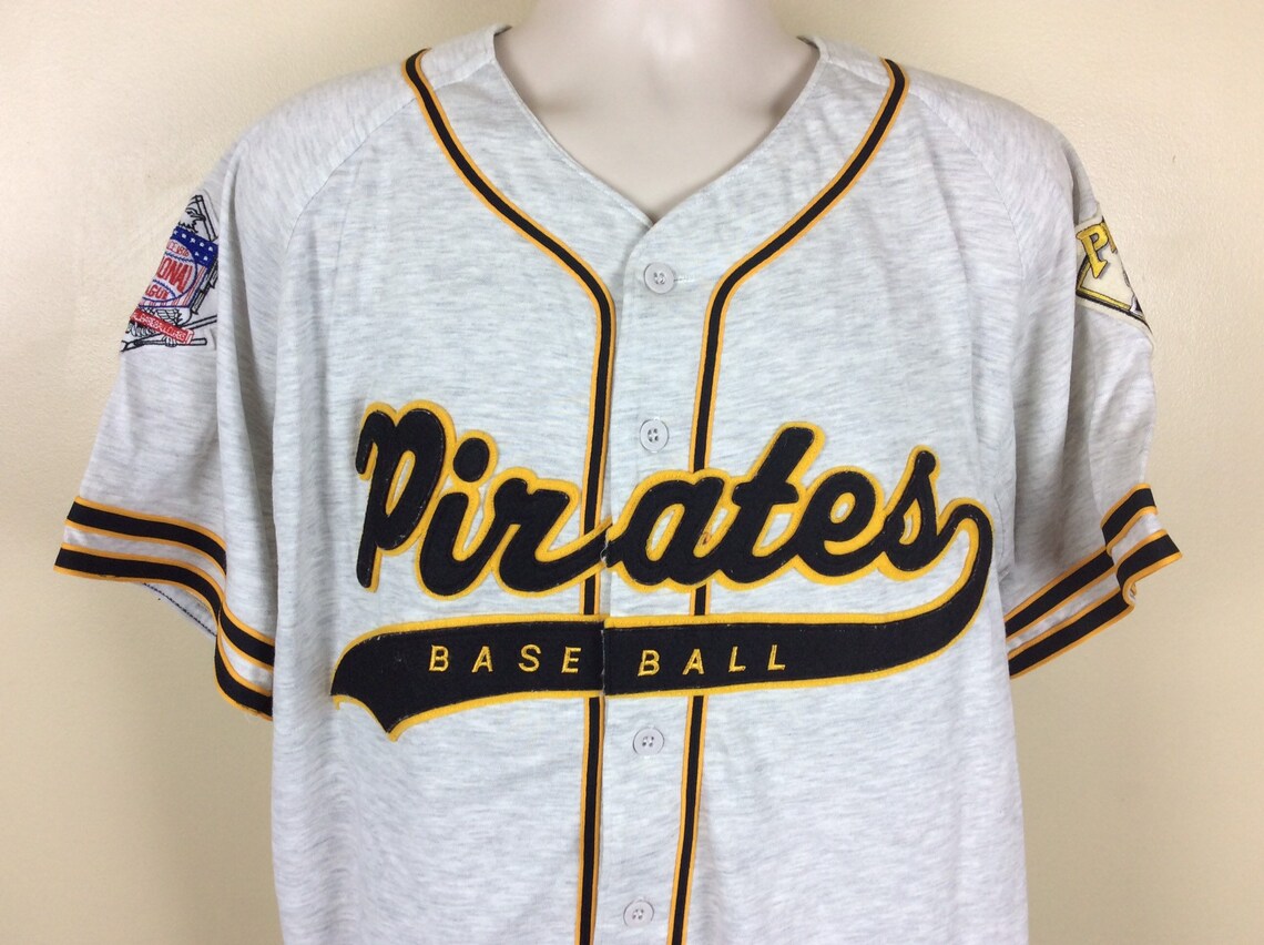 Vtg 90s Starter Pittsburgh Pirates Jersey Heather Gray L MLB Etsy