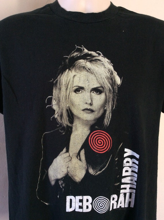 Vtg 1989 Deborah Harry Concert T-Shirt Black L/XL… - image 3