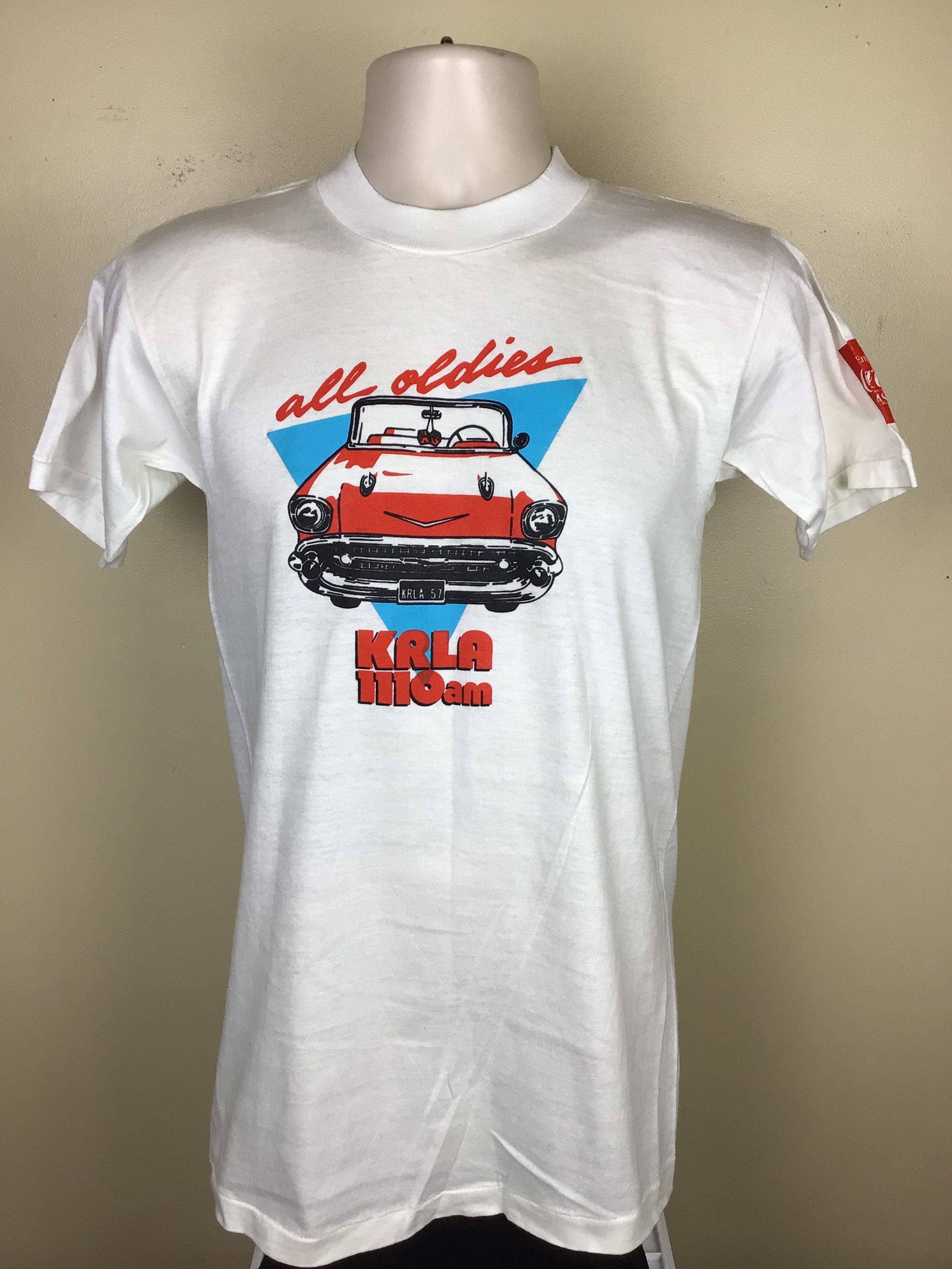 Vintage 80s KRLA 1110 AM Magic Mountain Chevy Madness T-shirt