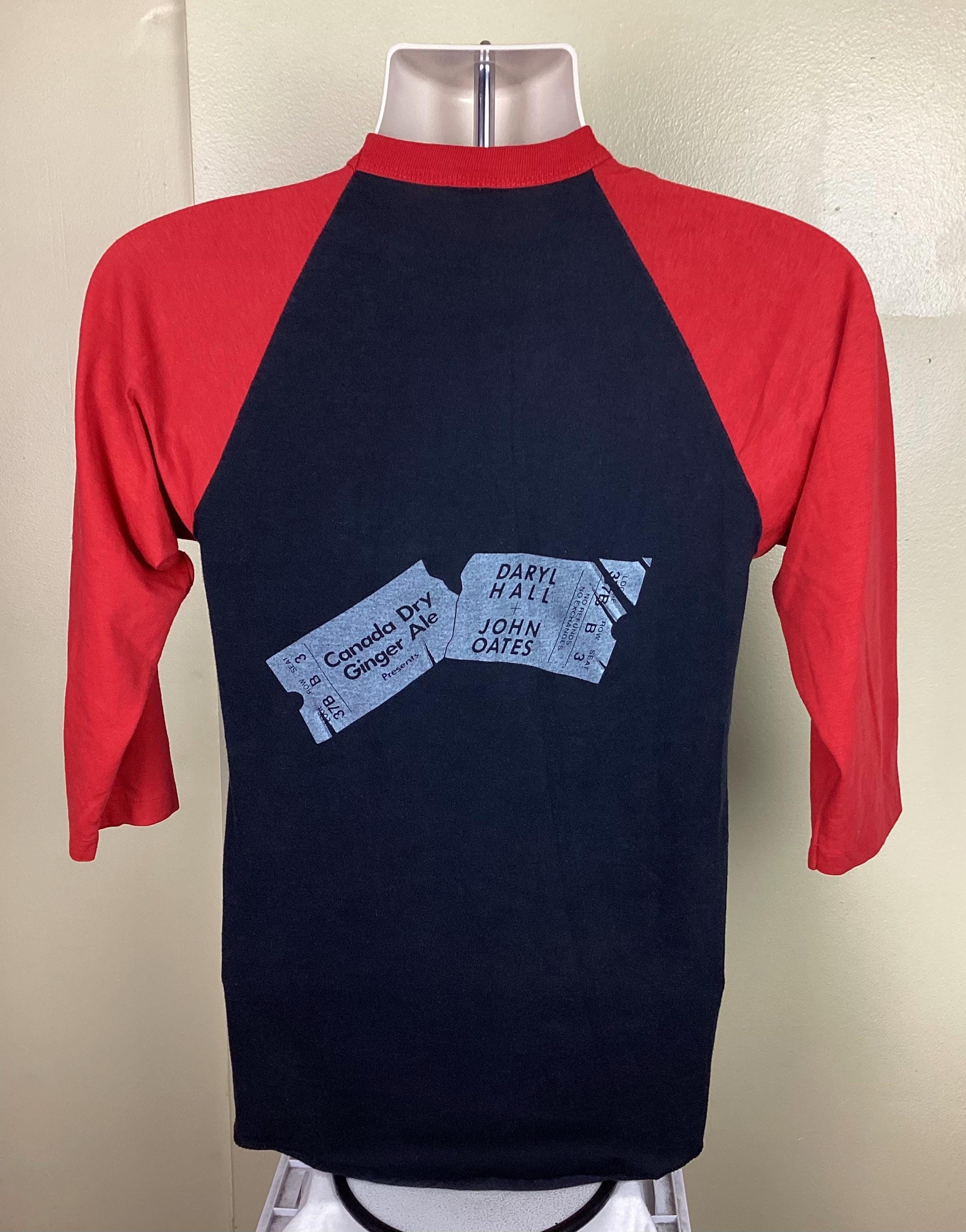 Vtg 1983 Daryl Hall & John Oates H2O Concert T-shirt Black S/M 80s 
