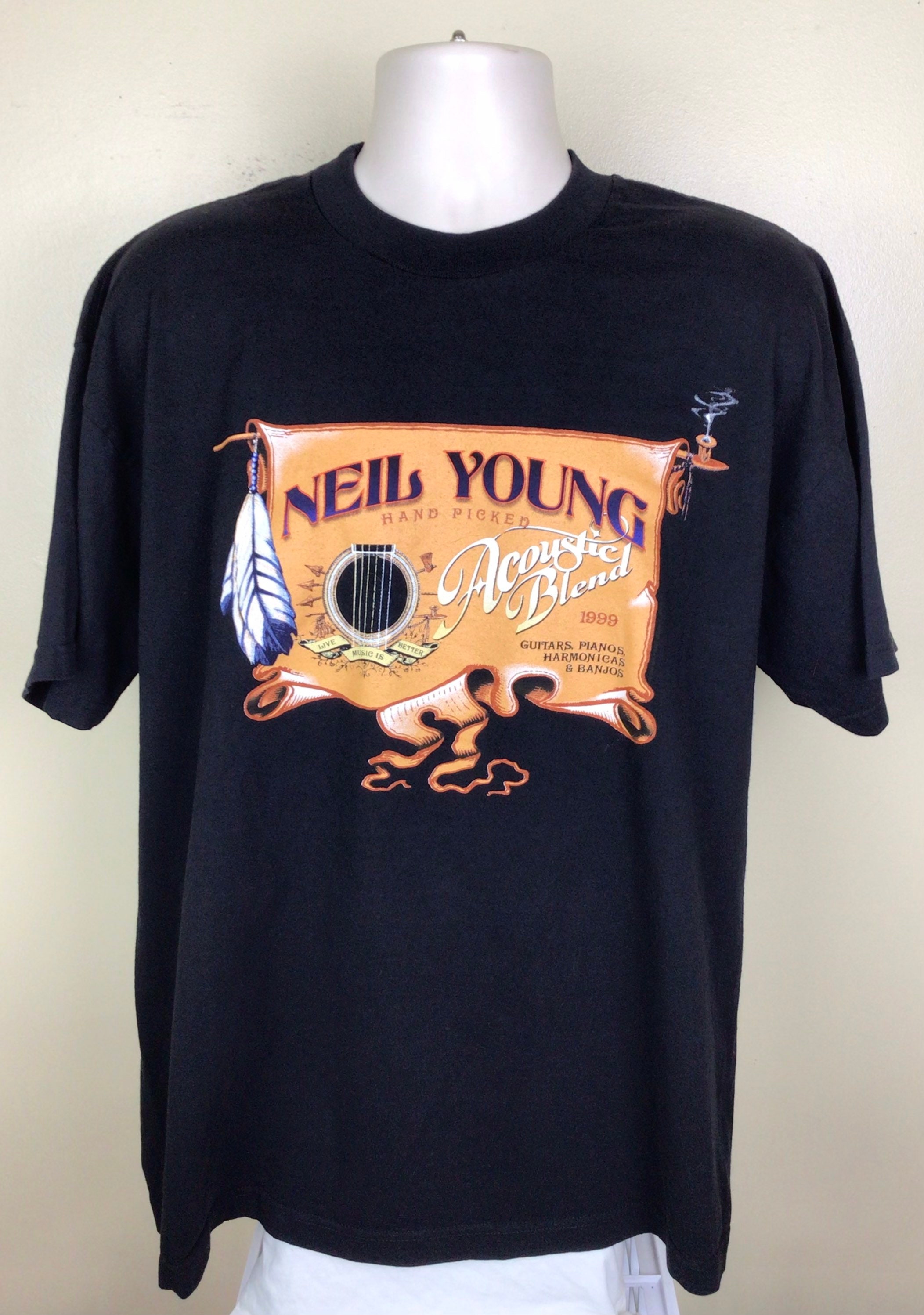ニール・ヤングgreendale tourTシャツ Lサイズ ニール・ヤングgreendale tourTシャツ Lサイズ Vintage 2003