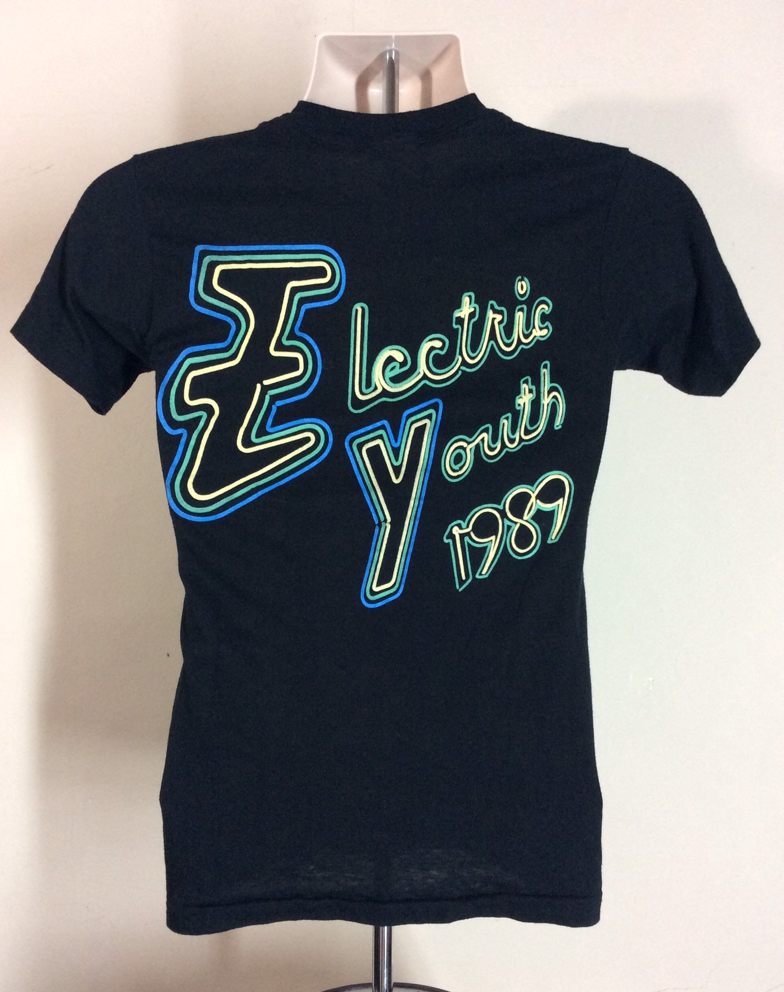 Vtg 1989 Debbie Gibson Electric Youth Concert T-shirt Black XS/S