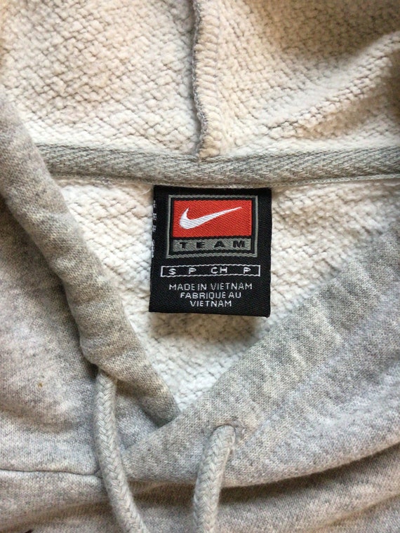 Vtg 90s Y2K Nike USA Soccer Hoodie Heather Gray S… - image 5