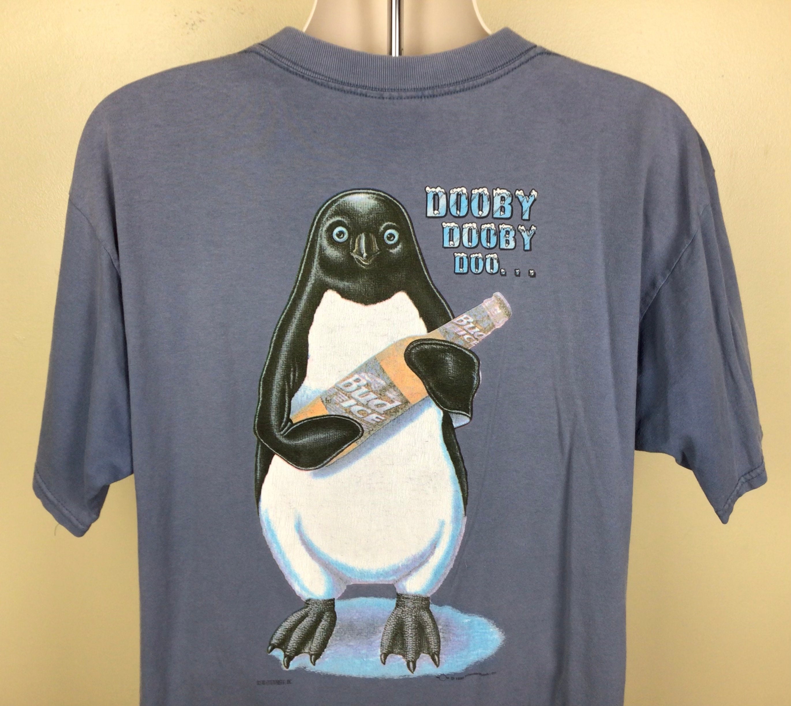 90s USA製 Bud Ice ペンギン vintage T-shirt Vintage 1996 Bud Ice BEWARE THE PENGUINS… T-Shirt XL | Mercari