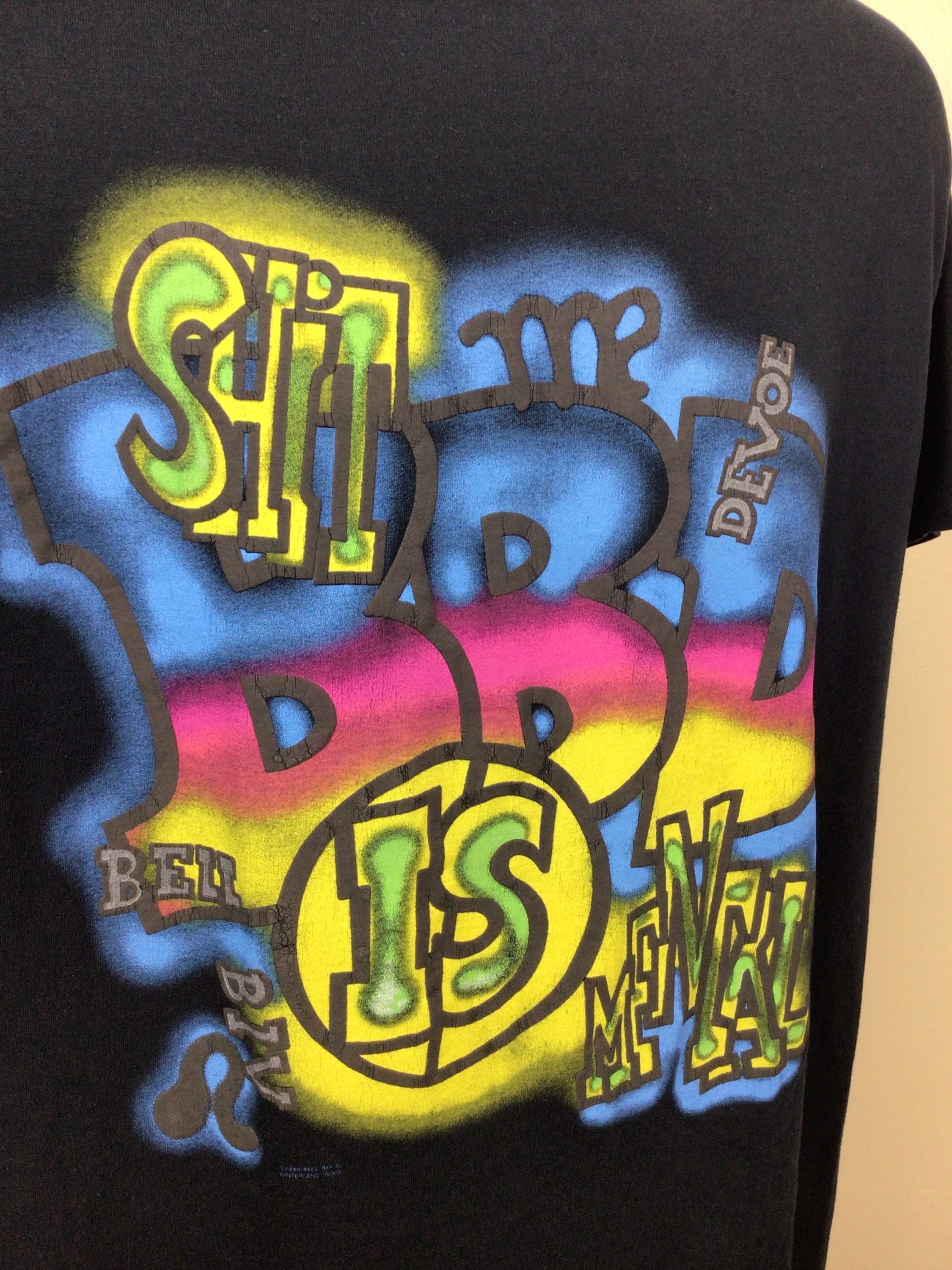 Vtg 1990 Bell Biv Devoe BBD Concert T-shirt Black L 90s Hip