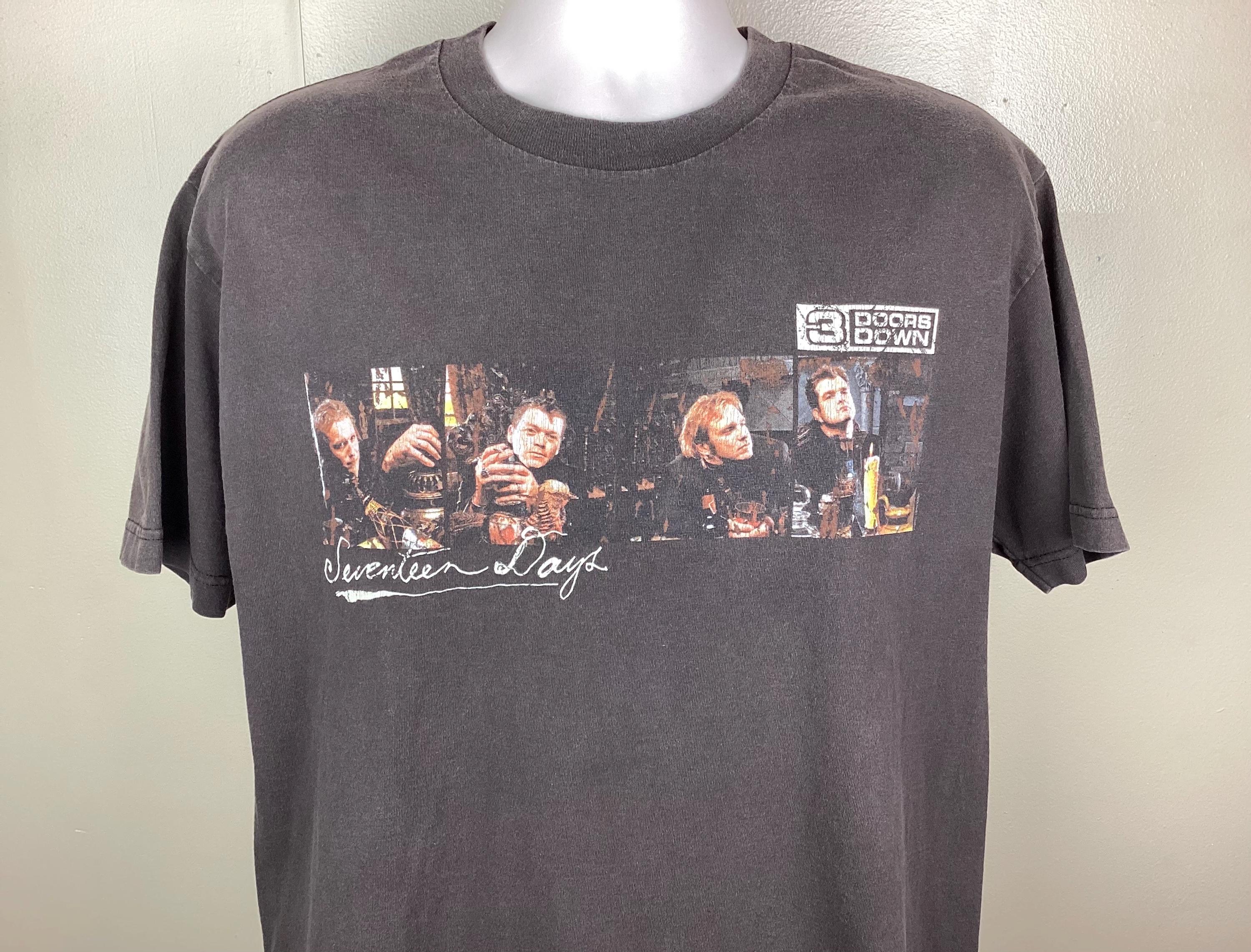 Vintage Three Doors Down Concert T-shirt 2005 Seventeen Days Tour