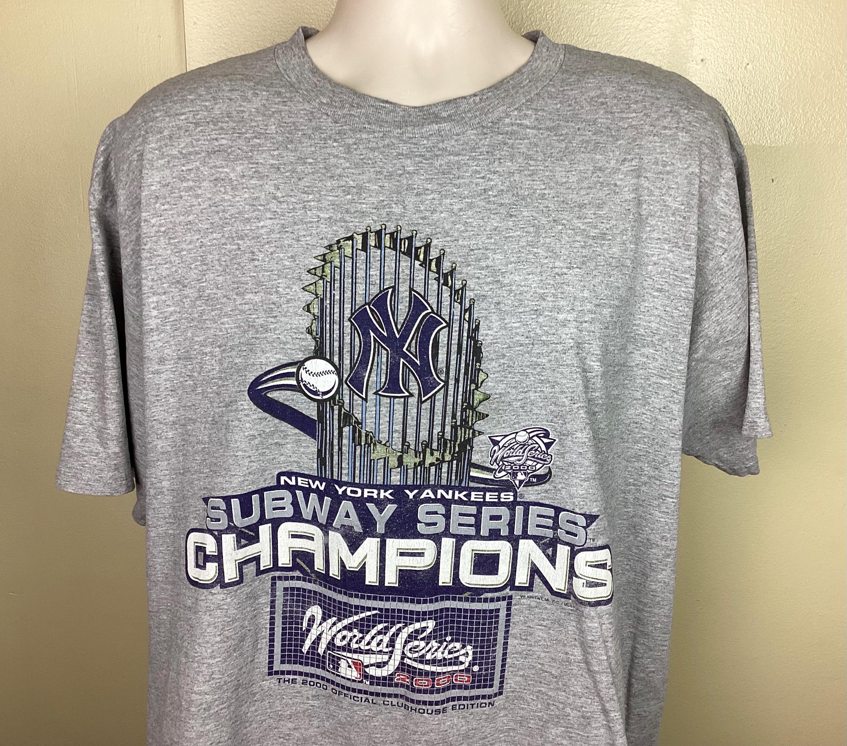 00s Lee MLB Subway series 2000 プリント Tシャツ Vintage 2000 New York Subway Series 2000 Yankees Vs Mets