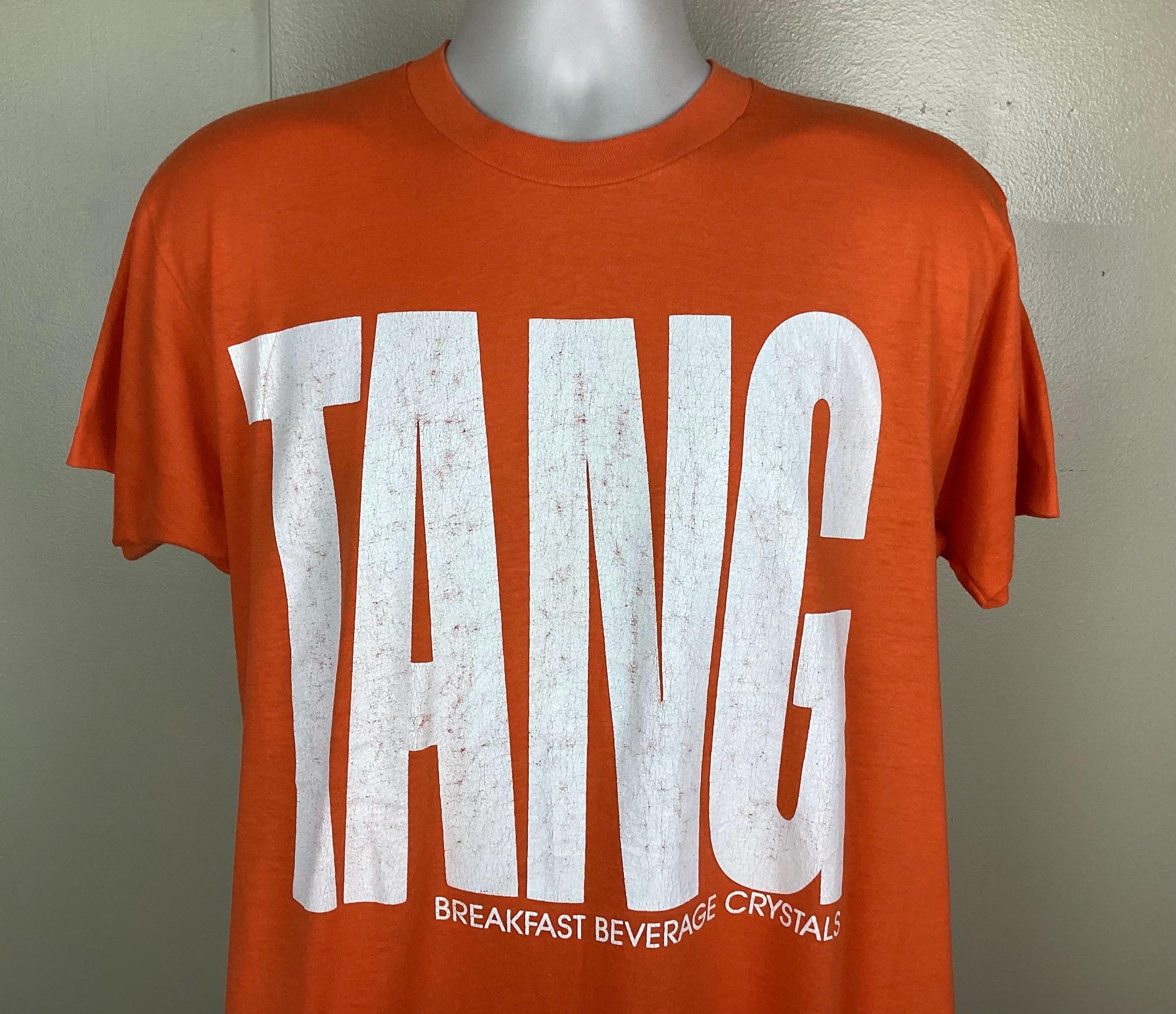 Vintage 80s Tang Breakfast Beverage Crystals T-shirt Orange XL