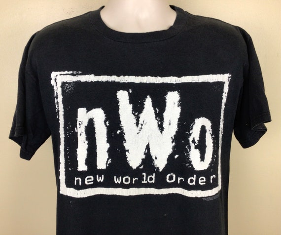 Vtg 1998 NWO New World Order Wrestling T-Shirt Bl… - image 1