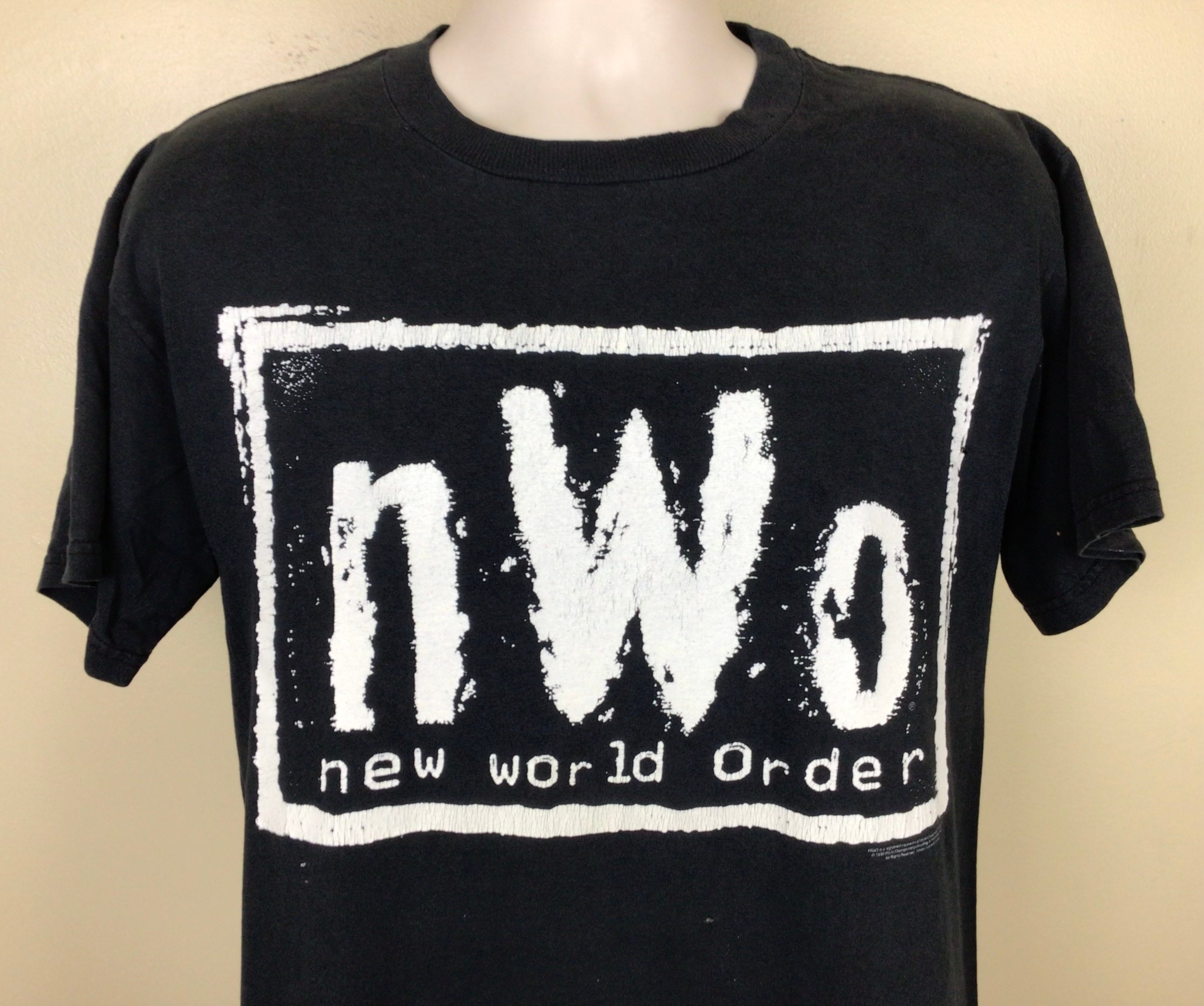 Vtg 1998 NWO New World Order Wrestling T-Shirt Black M 90s Vtg 1998 NWO New World Order Wrestling T-Shirt Black M 90s