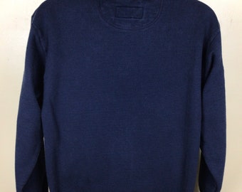 1990s russell pro cotton 霜降り sweatshirt Vtg 90s Russell Athletic Pro Cotton Crewneck Sweatshirt Navy