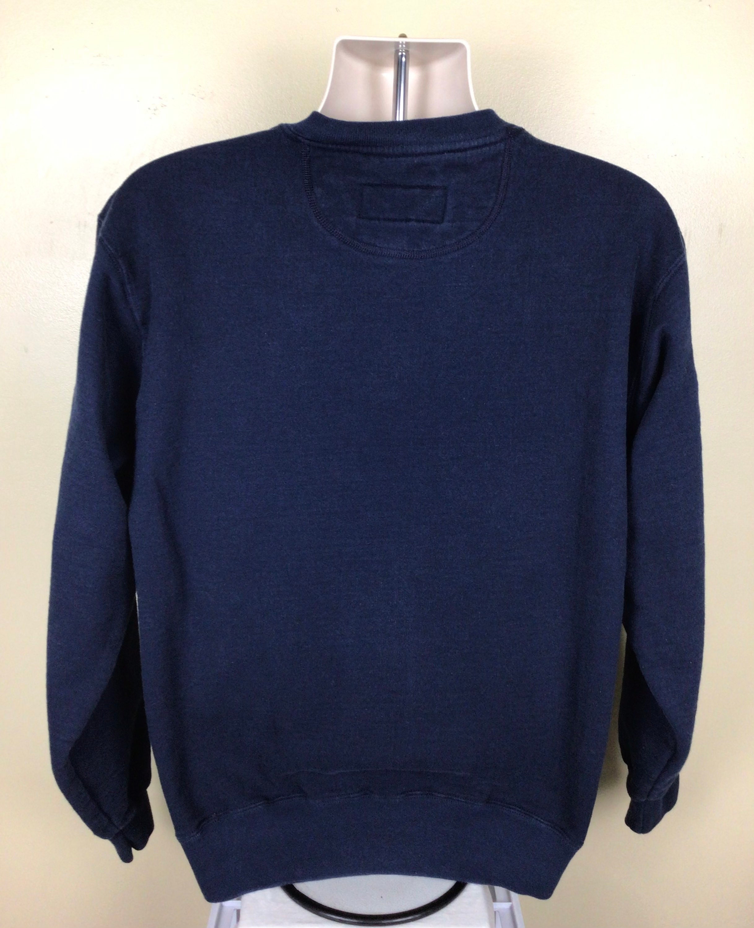 Vtg 90s Russell Athletic Pro Cotton Crewneck Sweatshirt Navy