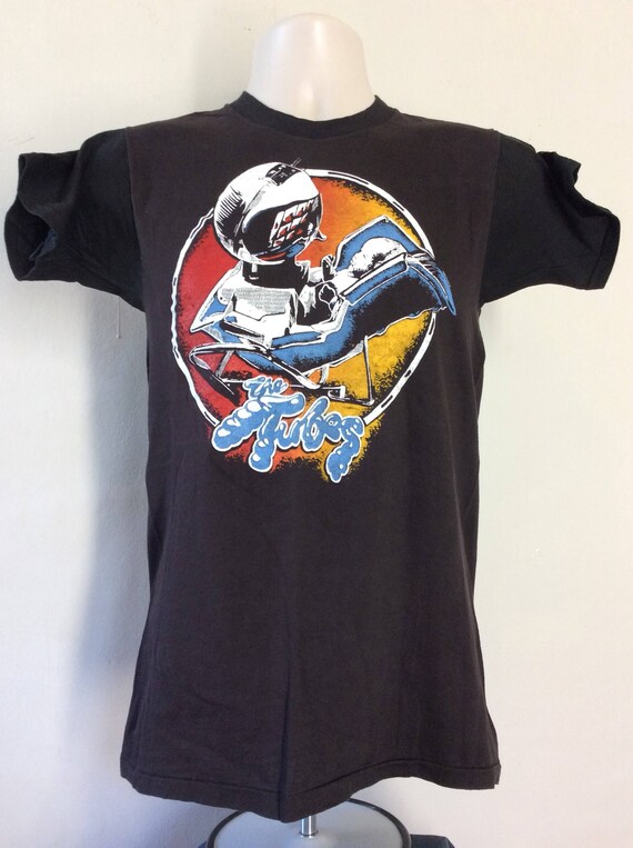 Vtg 1979 the Tubes WPOD Concert T-shirt Black XS/S 70s