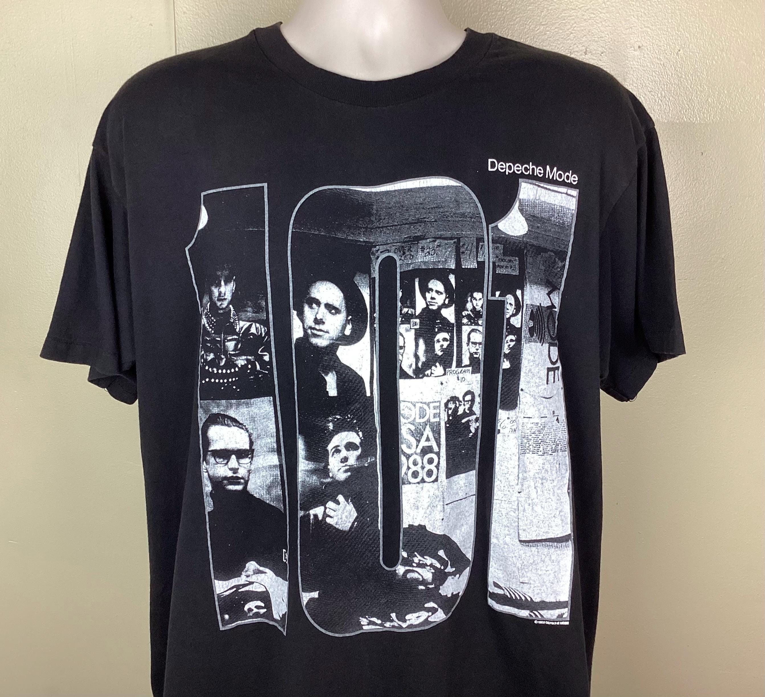 Vtg 1989 Depeche Mode 101 T-shirt Black XL 80s Synthpop Rock Band