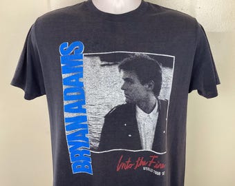 PAUL YOUNG WORLD TOUR 1987 Tシャツ フリーサイズ Vtg 1987 Paul Young Concert T-shirt White M/L 80s New Wave Pop