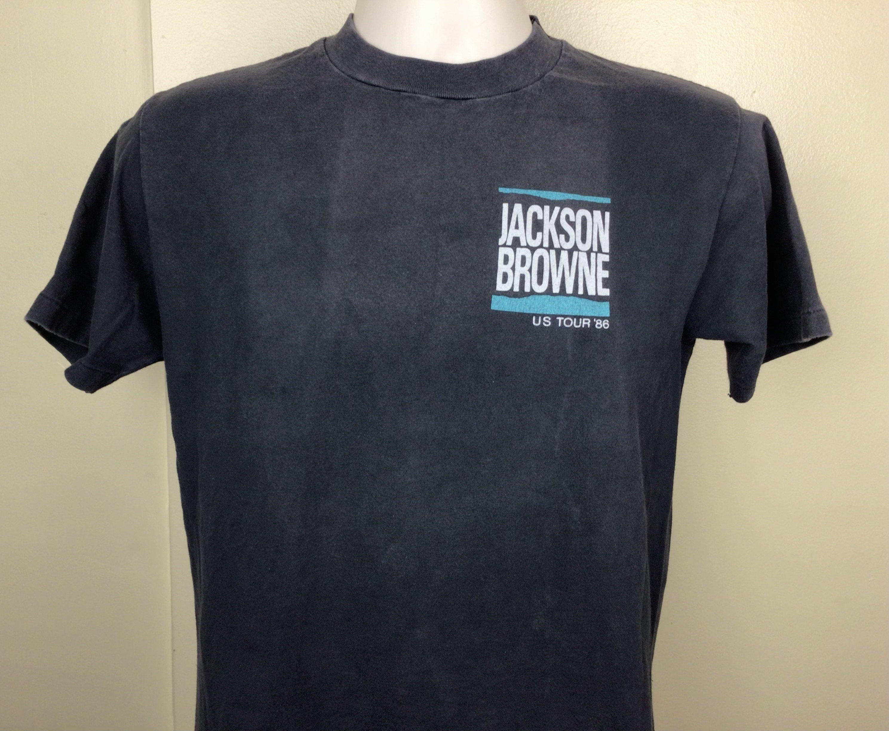 Jackson Browne コンサートTシャツ Jackson Browne Tour 86 vintage t shirt Rock Band Concert