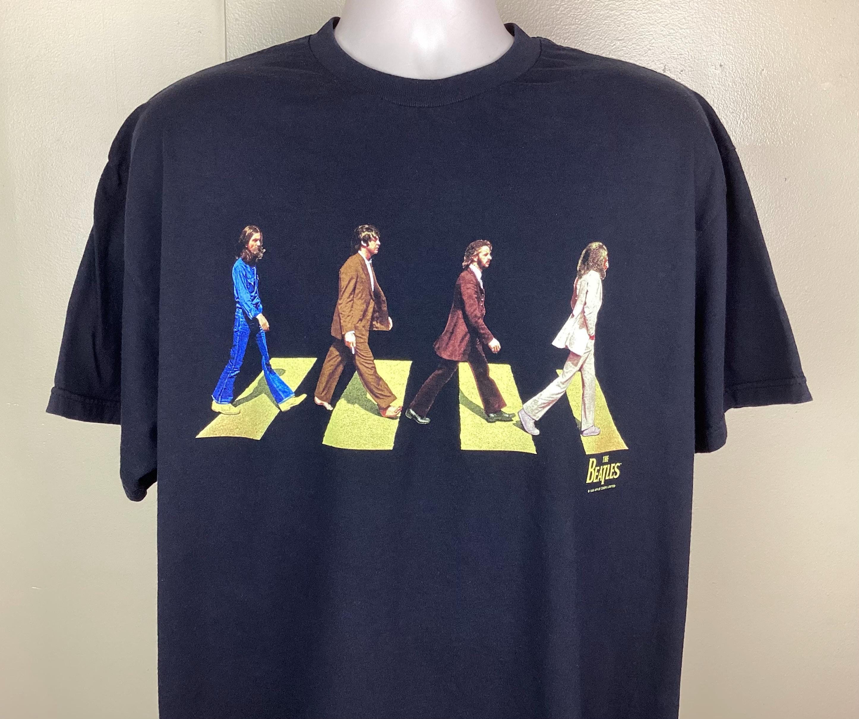 Vintage 2004 the Beatles Abbey Road T-shirt Black XL Y2K Classic